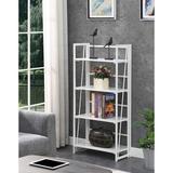 Latitude Run® Clyde 49.5" H x 23.75" W Iron Etagere Bookcase in White | 49.5 H x 23.75 W x 11.75 D in | Wayfair AFA892B64A5C484FA9974EA7A1865D36