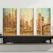 Red Barrel Studio® Champagne City IV - Multi-Piece Image Wrapped Canvas Painting Print Canvas in White | 24 H x 36 W x 0.75 D in | Wayfair