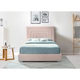 Latitude Run® Kehly Low Profile Platform Bed Upholstered/Velvet in Pink | King | Wayfair 62C677F5F6A0482395C1CC5379DECDD8