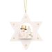 4" Gold White Star A Snowman Collectible Christian Ulbricht Ornament