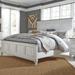 Copper Grove Allyson Park Wirebrushed White Charcoal King Panel Bed