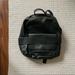 Zara Bags | Black Vegan Leather Backpack | Color: Black | Size: Os