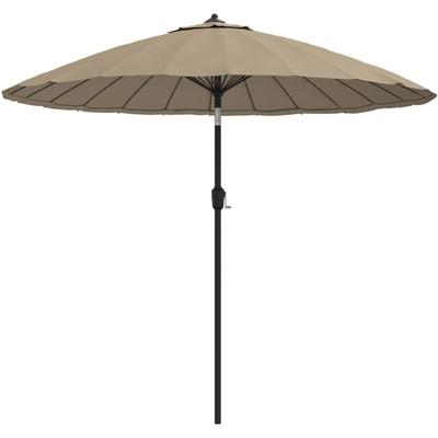 Sonnenschirm mit Aluminium-Mast 270 cm Taupe vidaXL Image