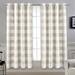 DriftAway Buffalo Check Woven Plaid Pattern Lined Blackout Thermal Insulated Window Curtain