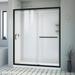 DreamLine Infinity-Z 32 in. D x 60 in. W x 76 3/4 in. H Sliding Shower Door, Shower Base and Backwall Kit - 32" x 60"