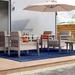 Brayden Studio® Aivery Outdoor Patio Chair w/ Sunbrella Cushions, Polyester in Brown | 31.25 H x 27.5 W x 31 D in | Wayfair