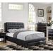 Red Barrel Studio® Ferrisburgh Platform Bed Wood & /Upholstered/Faux leather in Black/Brown | 48 H in | Wayfair EA8AAF8087C14835B820291672883649