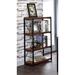 17 Stories Azilda Bookshelf Metal in Brown | 43 H x 24 W x 12 D in | Wayfair 44F2459C499B4330B8C904D051E8F459