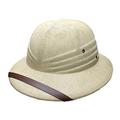 Explorer Straw Helmet Pith Sun Hats Women Men Vietnam War Hat Boater Bucket Hats Safari Jungle Miners Cap Off-White