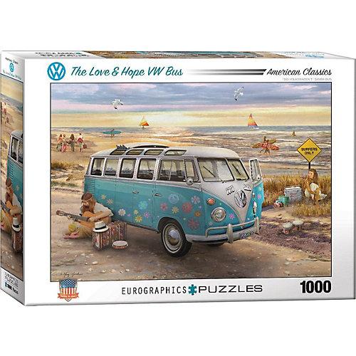Puzzle 1000 Teile-Love & Hope VW Bus
