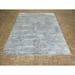 Hand Knotted Multi Colored Modern with Wool & Silk Oriental Rug (8' x 10'1") - 8' x 10'1"