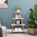 TiramisuBest Solid bamboo wood oxford"A"frame ladder bookshelf