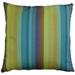 Sunbrella Astoria Lagoon Green 20x20 Outdoor Throw Pillow with Polyfill Insert