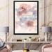 East Urban Home Pastel Abstract w/ Blue Gray & Red Spots - Picture Frame Painting on Canvas in Pink | 20 H x 12 W x 1 D in | Wayfair