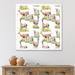 East Urban Home Lamas & Lambs on a Green Meadow - Picture Frame Painting on Canvas in Gray/Green | 30 H x 30 W x 1 D in | Wayfair