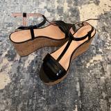 Kate Spade Shoes | Black/Tan Platform Wedges | Color: Black | Size: 9