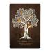 East Urban Home Family Tree Personalized Canvas Prints Artwork, includes Family Members Names, Customized Gifts. Canvas in Brown/Green | Wayfair