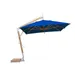 Bambrella Square Levante Side Wind Bamboo Cantilever Umbrella With Base, 10 Ft. - 3.0m SQ-SW-L-BL | SWL-SYS