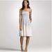 J. Crew Dresses | J. Crew Lorelei Ombr Strapless Dress Blue Gray 6 100% Cotton Pockets Sundress | Color: Blue/White | Size: 6