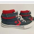 Converse Shoes | Converse Pro Blaze Strap Stretch Kids Hi High Tops | Color: Blue/Red | Size: 3b