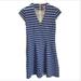 Lilly Pulitzer Dresses | Lilly Pulitzer Structured Striped V-Neck Dress Xxs | Color: Blue/White | Size: Xxs