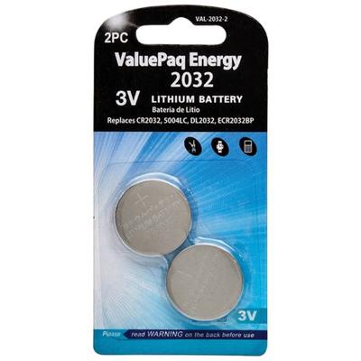 Dantona(R) VAL-2032-2 ValuePaq Energy 2032 Lithium Coin Cell Batteries, 2 pk - Silver