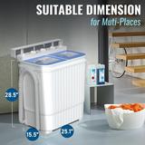 Suncrown Portable Mini Compact Twin Tub 21.6lbs Washing Machine Washer