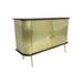 Porter Designs Louis Transitional Handcrafted Solid Wood Cabinet, Gold