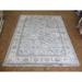 Hand Knotted Light Blue Turkish Bamboo Silk Oushak with Bamboo Silk Oriental Rug (12'3" x 14'7") - 12'3" x 14'7"