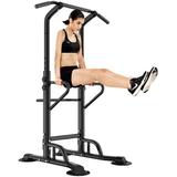 SOGES Power Tower Dip Station Adjustable Height Pull Up Bar Stand Power Rack Multi-Function Strength Training Equipment for Fitness Home Workout Black