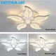 Plafonnier Led en acrylique blanc au design nordique moderne luminaire décoratif d'intérieur idéal