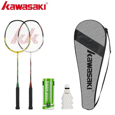 Kawasaki-Raquette de badminton avec ficelle cadre en alliage d'aluminium 1U volant cadeau