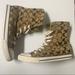 Coach Shoes | Coach Bonney Sherling Logo High Top Sneakers Shoes | Color: Brown/Tan | Size: 7.5