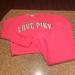 Pink Victoria's Secret Tops | Euc Victoria Secret Pink Set Lot Large Medium | Color: Pink/White | Size: M/L