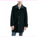 $350 London Fog Men's Clark Classic-Fit Overcoat Coat Black 40S