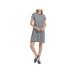 ATM Womens Asymmetric Crew Neck T-Shirt Dress