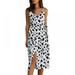 Casual Women Dress Female Midi Button Backless Print Dress Summer Sexy V Neck Sleeveless Dress