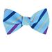 Men's Blue and Navy Silk Self Tie Bowtie Tie Yourself Bow Ties