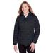 Ladies' Loft Puffer Jacket - BLACK/ CARBON - XS