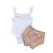 Ma&Baby Newborn Infant Baby Girl Strap Romper Tops Shorts Pants Clothes Set
