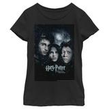 Girl's Harry Potter Prisoner Of Azkaban Harry Ron Hermione Poster Graphic Tee