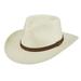 Scala Men's Medium Panama Straw Outback Hat in Natural