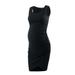 Avamo Women Casual Pregnant Dresses Sleeveless Bodycon Dress Side Ruching Stretch Slim Fit Dress