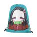 HEQU Demon Slayer Drawstring Backpack ,Japanese Anime Outdoor Gym Bags Travel School Daypack For Children Adults