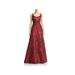 Aidan Mattox Womens Formal Jacquard Evening Dress