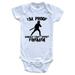 I'm Proof Mommy Can't Resist Firemen Funny Firefighter Baby Onesie, 3-6 Months White