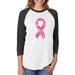 Tstars Womens Breast Cancer Awareness Shirts Camo Pink Ribbon Cancer Support Ribbon 3-4 Women Sleeve Baseball Jersey Shirt