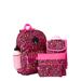 Acc22 Pink Leopard 6 Piece Backpack Set