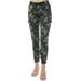 Almost Famous Womenâ€™s Juniors Web Belted Cargo Jogger Pant