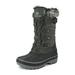 Dream Pairs Ankle Snow Boots Boys Girls Winter Warm Lace Up Waterproof Shoes Kriver-1 Black/Grey Size 13